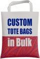 Custom Canvas Tote Bag Personalized Reusable Carryall Promotional Printed Shoulder bag in Bulk