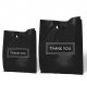 200Pcs Thank You Bags, Black Retail Merchandise Bags Bulk 9x10 and 12x15, Plastic Shopping Boutique Bags 2.36Mil Reusable for Goodie Bags,Boutique, Party Gift, Clothes (Black)…