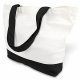 TOPDesign 1 | 3 | 6 | 12 | 24 Large Capacity Bag in Strong 12 oz Cotton Canvas, Reusable Grocery Shopping Bag, Fashionable Double Color Handbag, DIY Your Creative Design (1 Set)