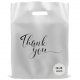 thanks for the handle on the plastic bag. This is a 30.48 cm wide x 38.18 cm high thick reusable bulk shopping bag that can be used repeatedly. It is suitable for small businesses, retail stores, specialty gifts, clothes, T-shirts, and gift party gifts (s