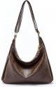 celestina Hobo Bags for Women, Ultra Soft Foldable Vegan Leather Shoulder Handbag, Stylish Slouchy Tote Purses