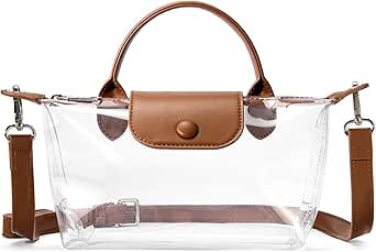 Clear Bag for Stadium Approved Small Crossbody Purse Handbags for Concerts Sports Events